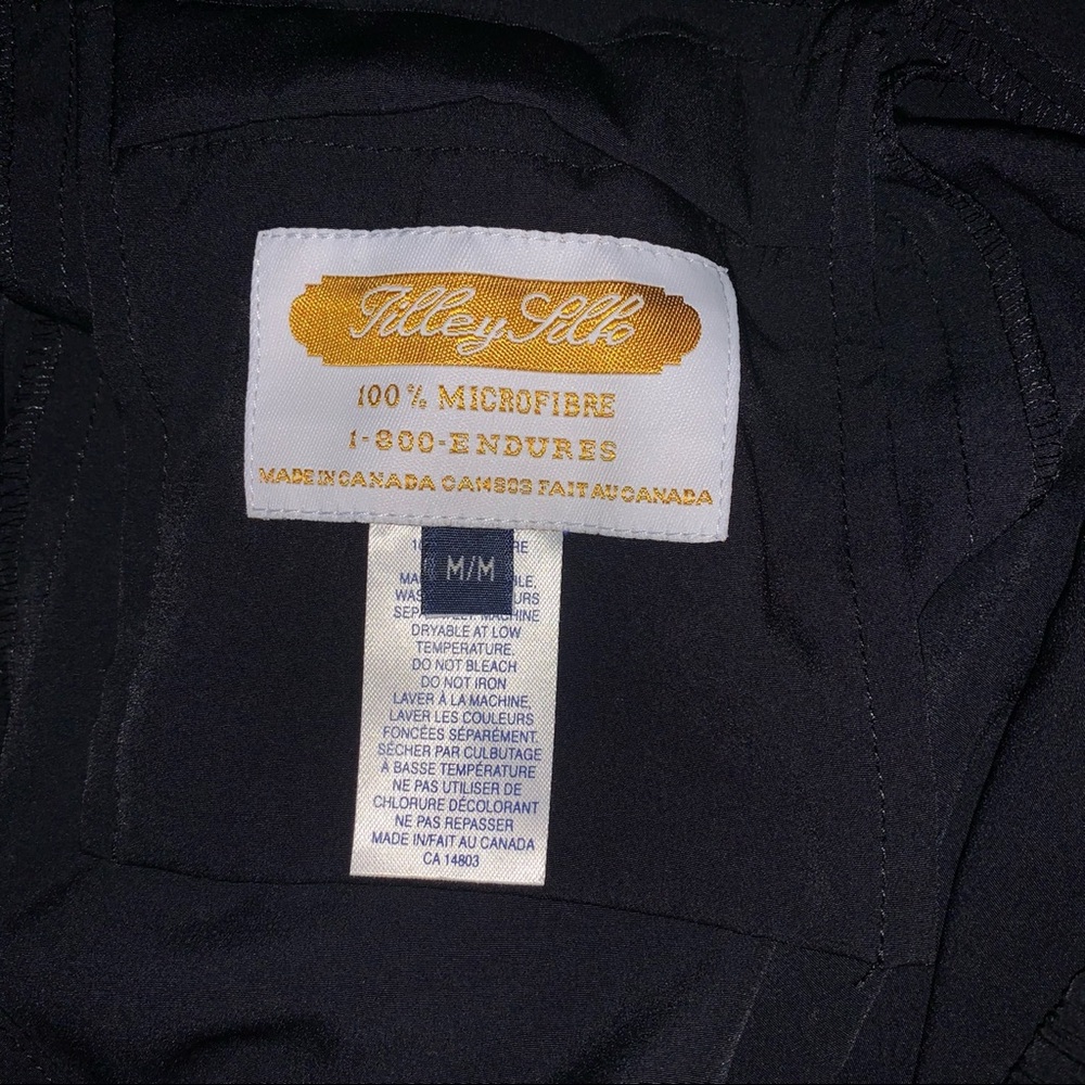NWOT TILLEY Black Pleated Trousers